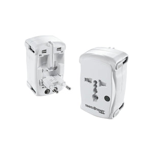 Travel Smart - Adaptateur de Voyage Tout en Un avec Parasurtenseur Intégré - Simple Boutique