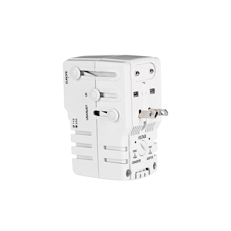 Travel Smart - Convertisseur et Adaptateur de Voyage Tout en Un avec Parasurtenseur Intégré - Simple Boutique