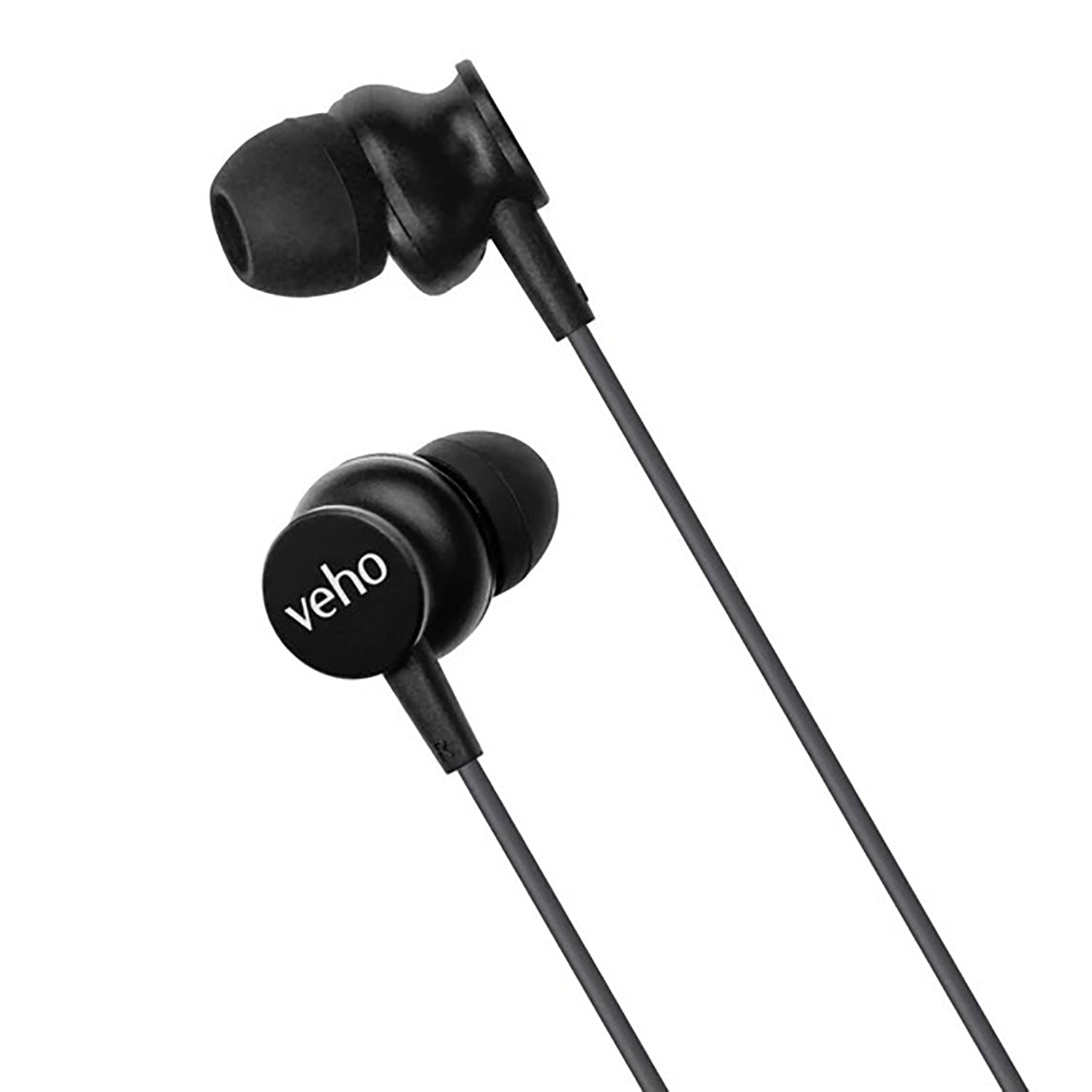 Veho - Écouteurs Intra-Auriculaire Filaire Z3 avec Microphone et Télécommande Intégré, Noir - Simple Boutique