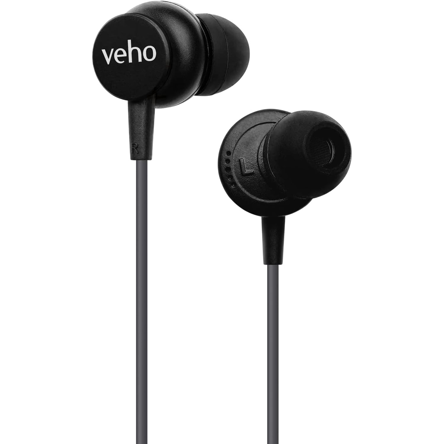 Veho - Écouteurs Intra-Auriculaire Filaire Z3 avec Microphone et Télécommande Intégré, Noir - Simple Boutique