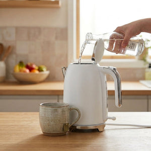 VerAroma Bouilloire électrique mince en acier inoxydable - 1,7 L, blanche - Simple Boutique