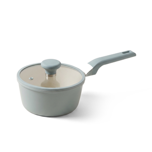 VerAroma Casserole antiadhésive en aluminium moulé sous pression avec couvercle en verre - 18 cm, 3.0 L - Simple Boutique