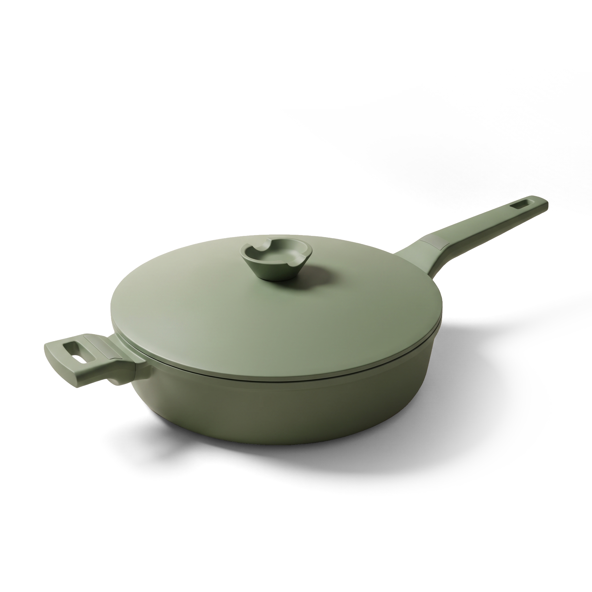 VerAroma Faitout en céramique moulé sous pression avec couvercle auto-arrosant, 28 cm, 3,9 L, Vert sauge - Simple Boutique
