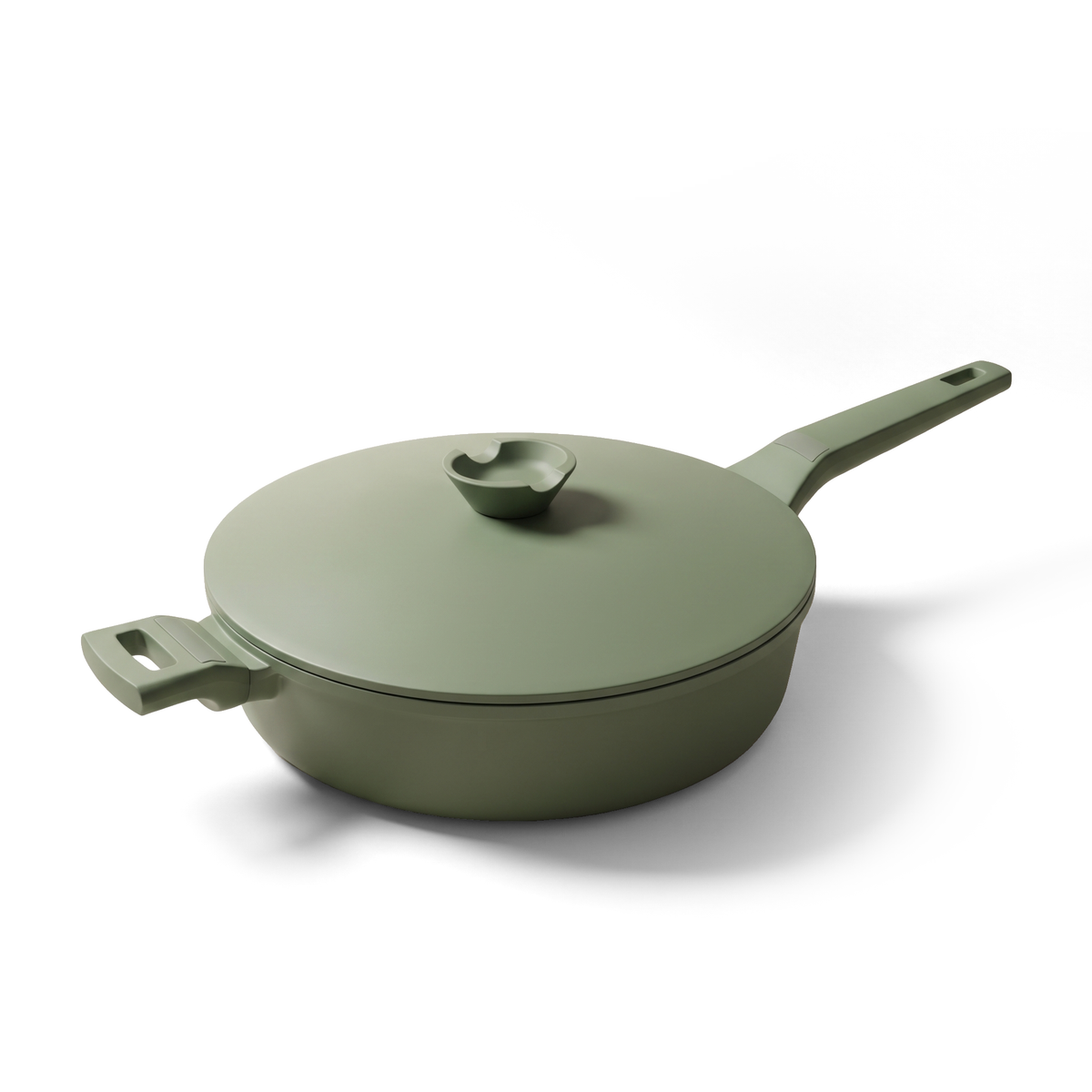 VerAroma Faitout en céramique moulé sous pression avec couvercle auto-arrosant, 28 cm, 3,9 L, Vert sauge - Simple Boutique