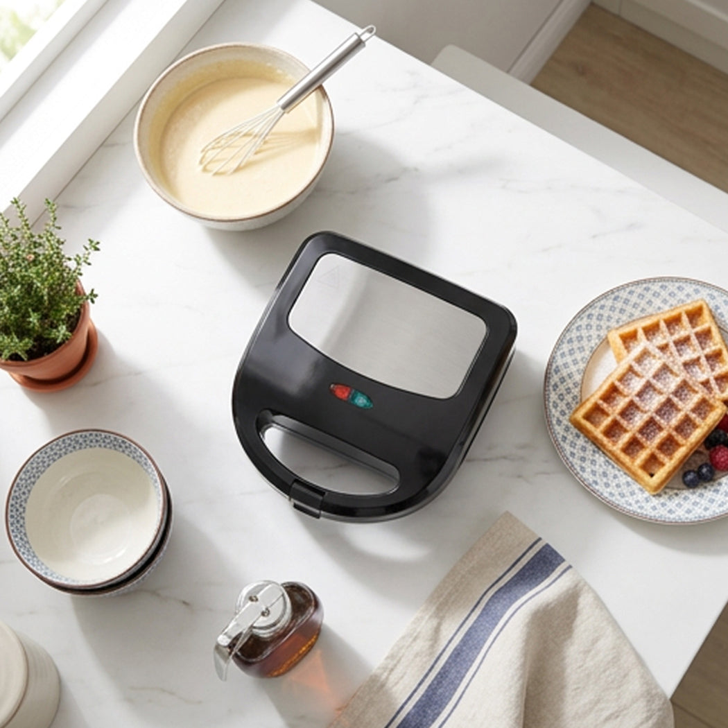 VerAroma Gaufrier, grill et appareil à croque-monsieur 3-en-1 avec plaques interchangeables - Simple Boutique