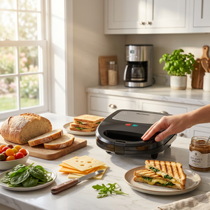 VerAroma Gaufrier, grill et appareil à croque-monsieur 3-en-1 avec plaques interchangeables - Simple Boutique