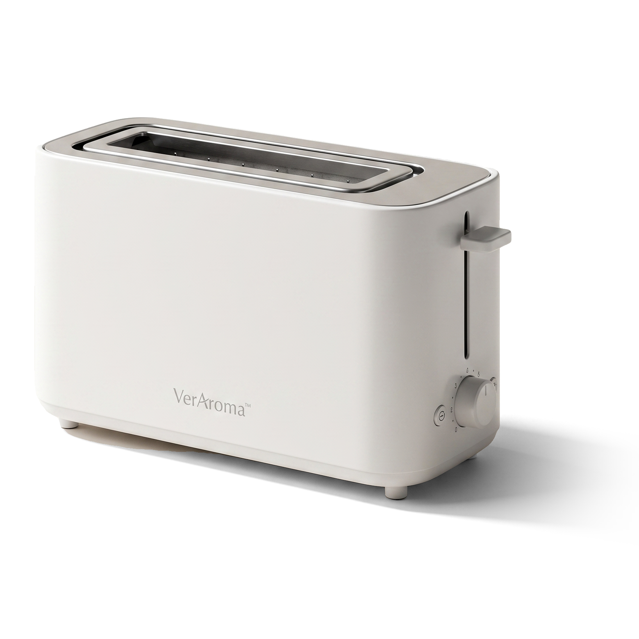 VerAroma Grille-pain compact et mince à fente longue, 2 tranches, blanc, 850 W - Simple Boutique