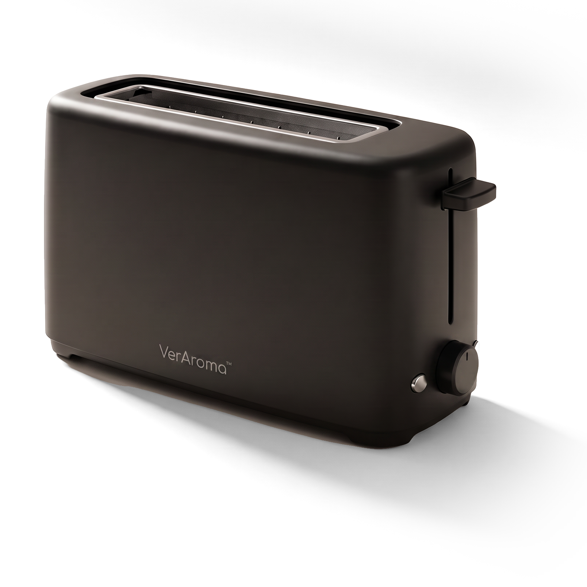 VerAroma Grille-pain compact et mince à fente longue, 2 tranches, noir, 850 W - Simple Boutique