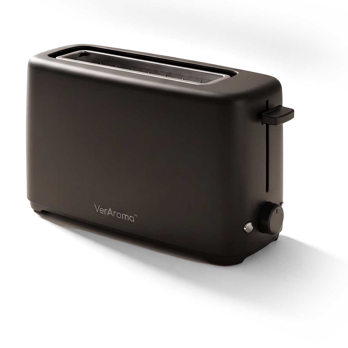 VerAroma Grille-pain compact et mince à fente longue, 2 tranches, noir, 850 W - Simple Boutique