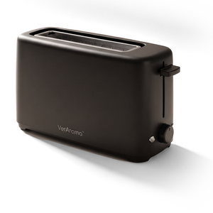 VerAroma Grille-pain compact et mince à fente longue, 2 tranches, noir, 850 W - Simple Boutique