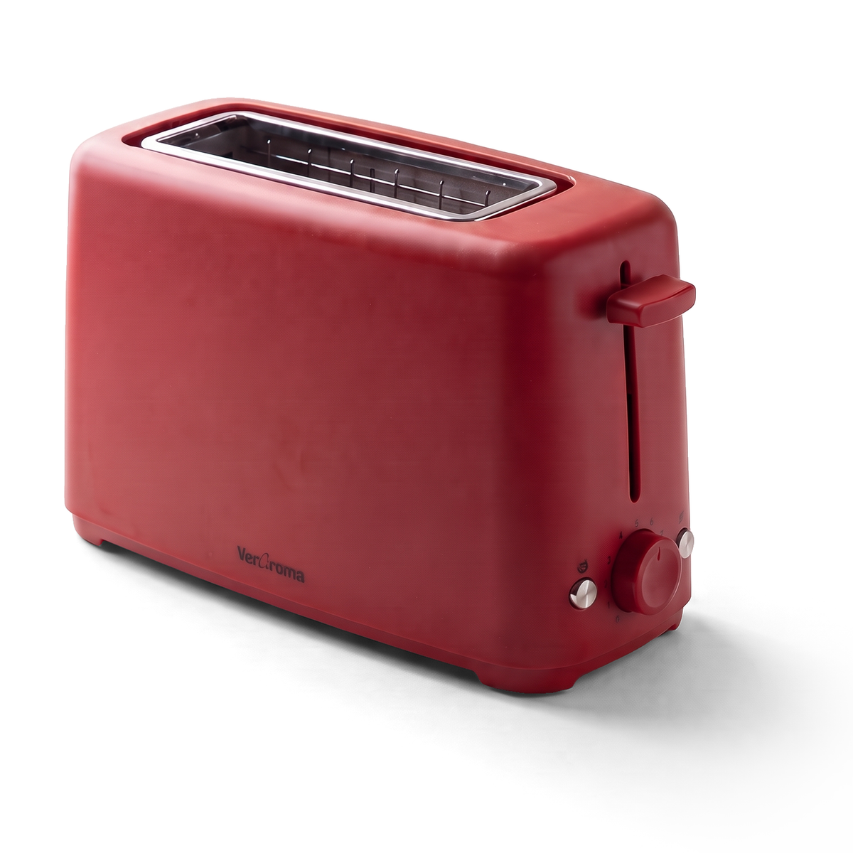 VerAroma Grille-pain compact et mince à fente longue, 2 tranches, rouge, 850 W - Simple Boutique
