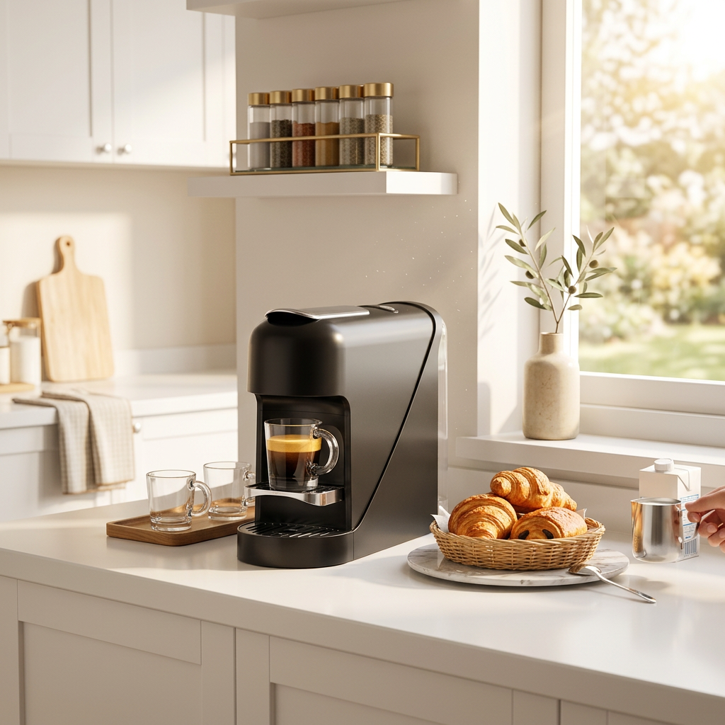 VerAroma Machine à expresso à capsules individuelle, réservoir de 900 ml, 19 bars - Simple Boutique