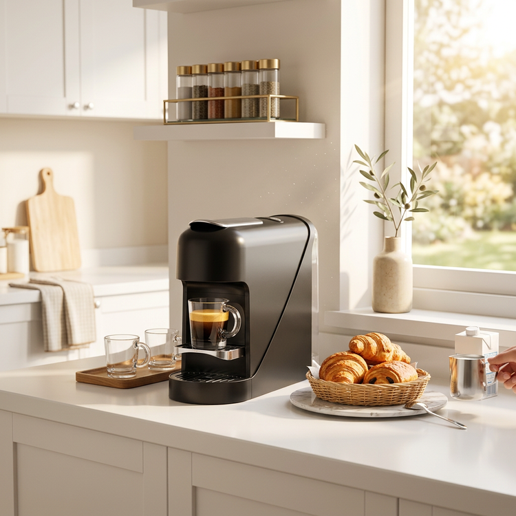 VerAroma Machine à expresso à capsules individuelle, réservoir de 900 ml, 19 bars - Simple Boutique