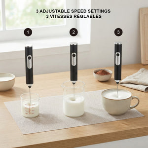 VerAroma Mousseur à lait multifonction rechargeable USB 3-en-1 - Simple Boutique