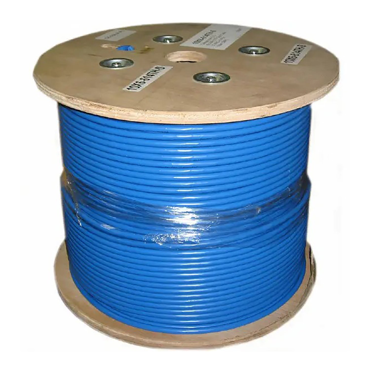 Vericom - Câble Réseau UTP CAT6a (650 MHz) Solide, Longeur de 1000pi, Bleu - Simple Boutique