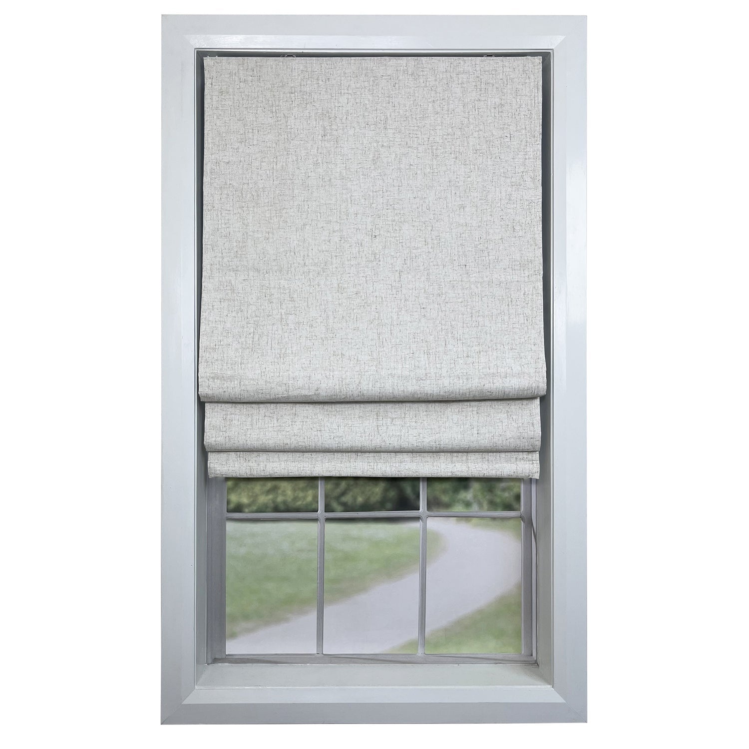 Versaille - Store Romain Sans Cordon, Collection Augustus, Tissu Assombrissant, Lin (Disponible en 12 Grandeurs) - Simple Boutique