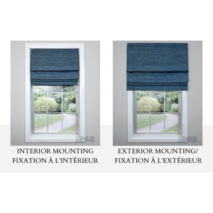 Versaille - Store Romain Sans Cordon, Collection Caesar, Tissu Assombrissant, Bleu (Disponible en 7 Grandeurs) - Simple Boutique