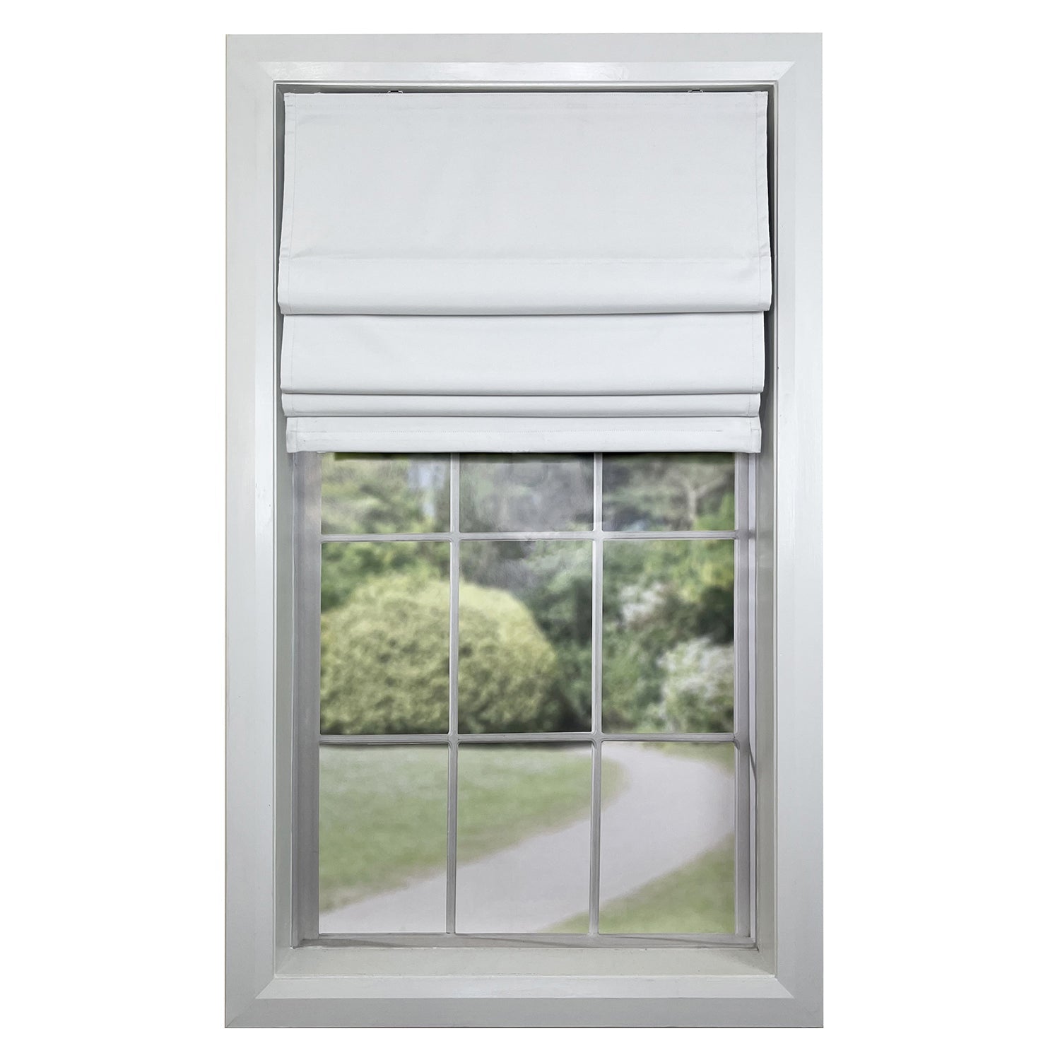 Versaille - Store Romain Sans Cordon, Collection Octavia, Tissu Assombrissant, Blanc (Disponible en 8 Grandeurs) - Simple Boutique
