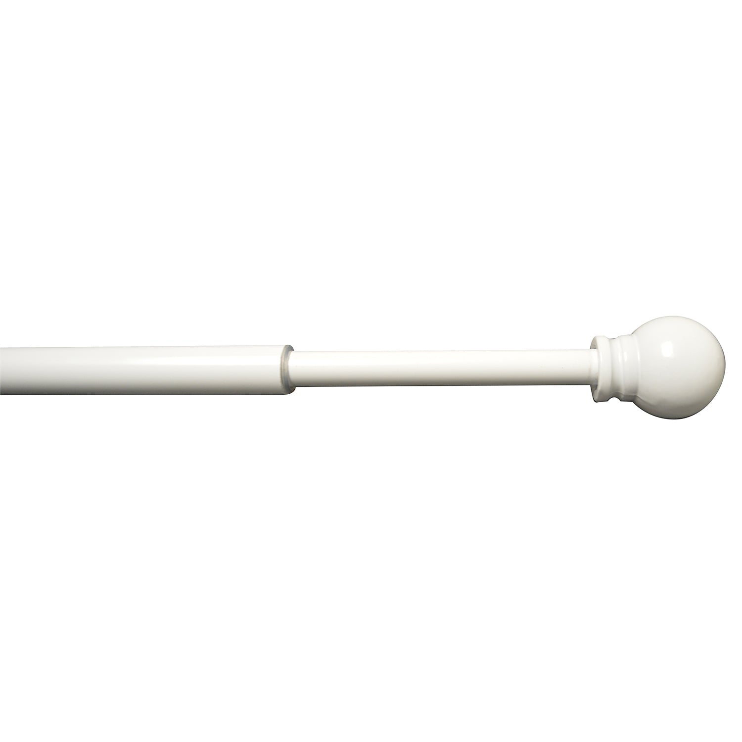 Versailles - Ensemble de 2 Bras Pivotants pour Rideau, Longueur Ajustable, Blanc (Disponible en 2 Grandeur) - Simple Boutique