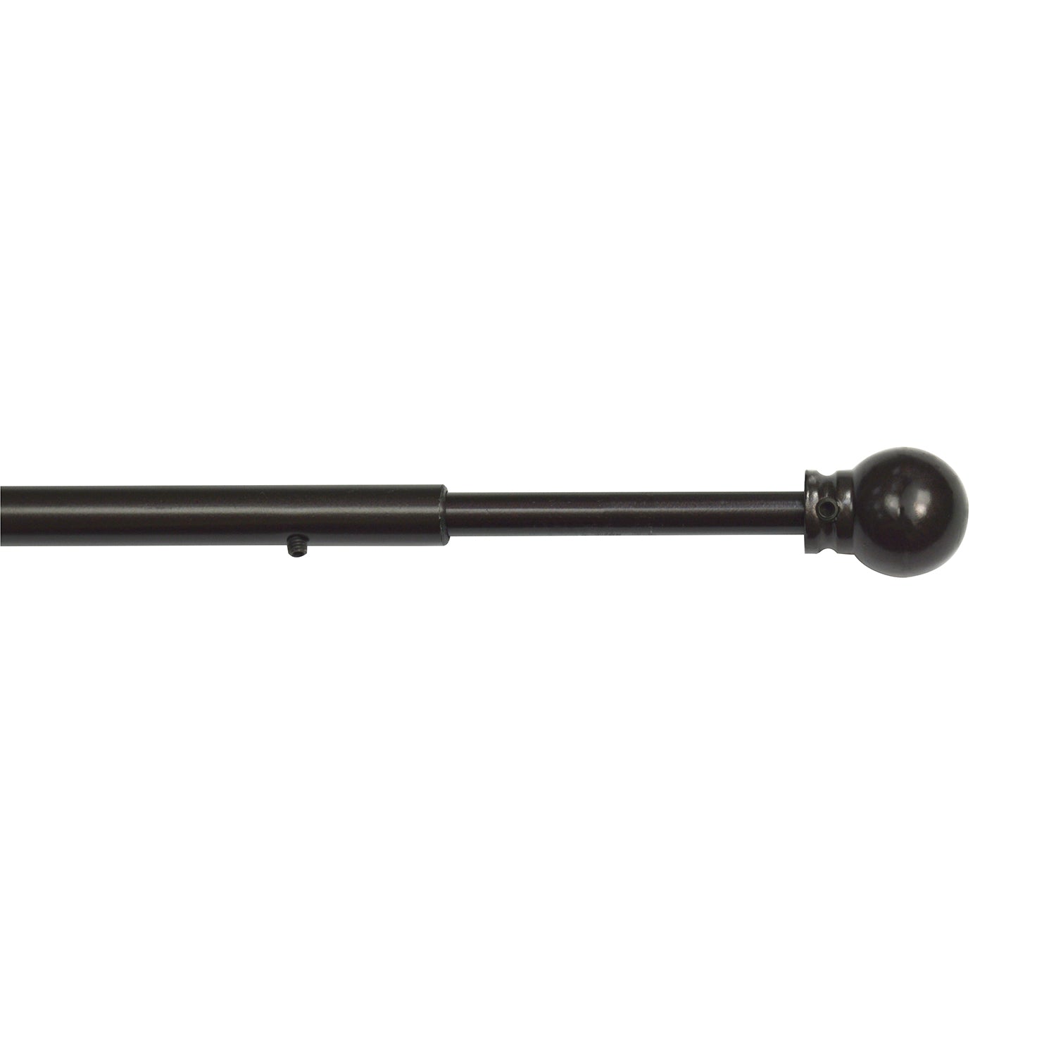 Versailles - Ensemble de 2 Bras Pivotants pour Rideau, Longueur Ajustable, Couleur Café (Disponible en 2 Grandeur) - Simple Boutique