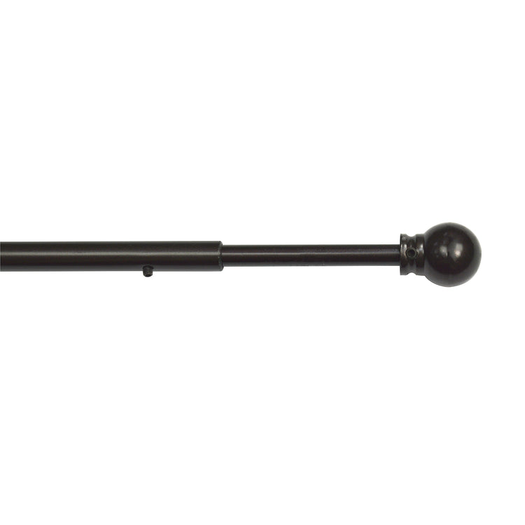 Versailles - Ensemble de 2 Bras Pivotants pour Rideau, Longueur Ajustable, Couleur Café (Disponible en 2 Grandeur) - Simple Boutique