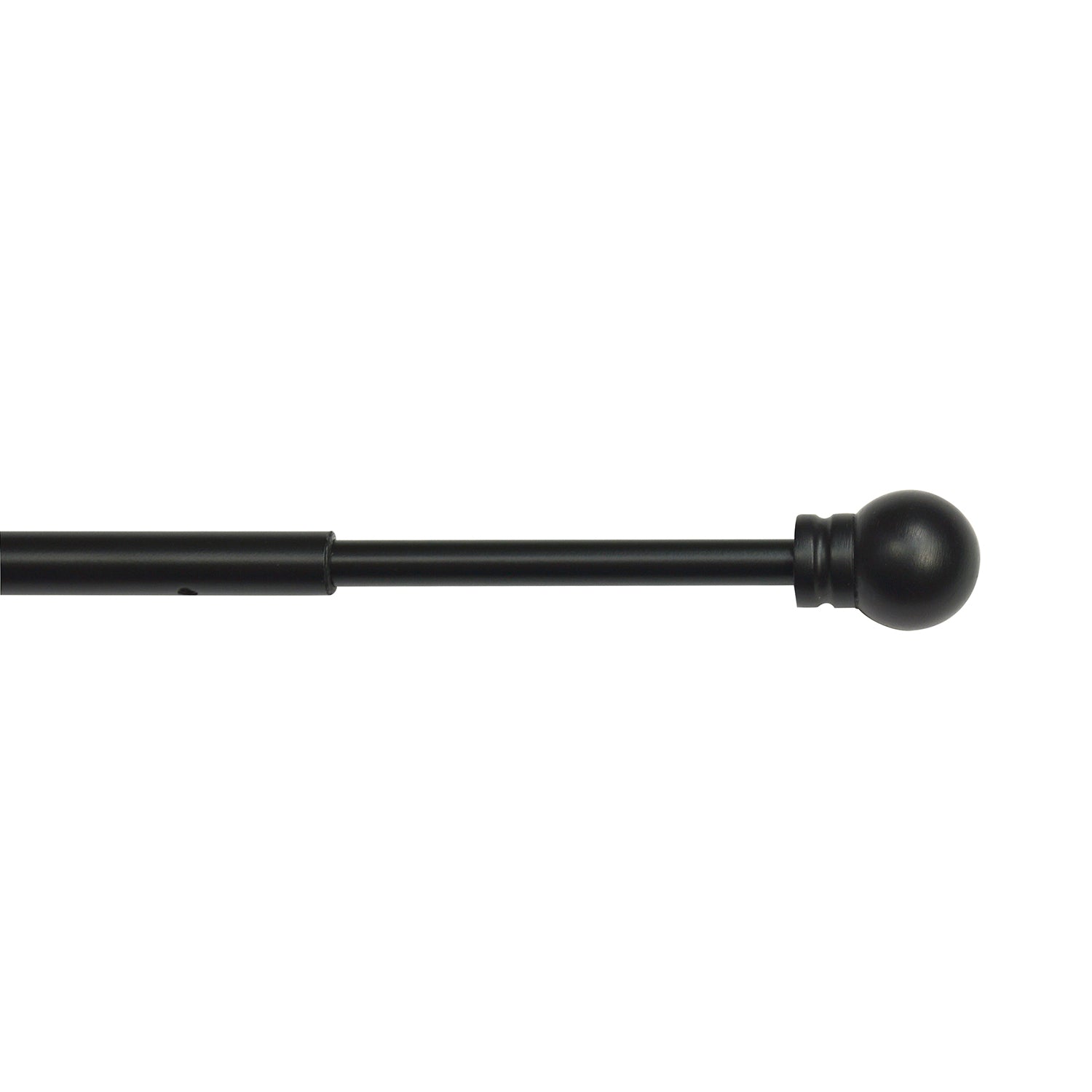 Versailles - Ensemble de 2 Bras Pivotants pour Rideau, Longueur Ajustable, Noir (Disponible en 2 Grandeur) - Simple Boutique