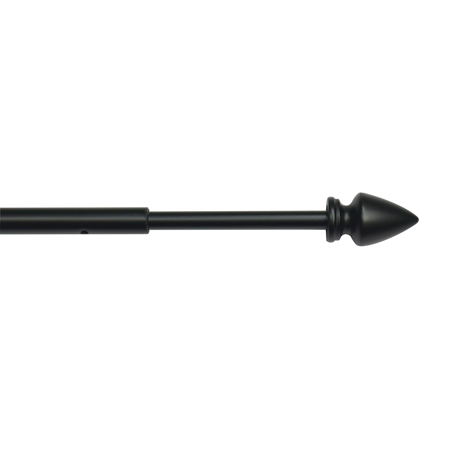 Versailles - Ensemble de 2 Bras Pivotants pour Rideau, Longueur Ajustable, Noir (Disponible en 2 Grandeur) - Simple Boutique