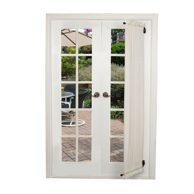 Versailles - Ensemble de 2 Bras Pivotants pour Rideau, Longueur Ajustable, Noir (Disponible en 2 Grandeur) - Simple Boutique