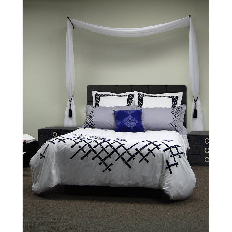 Versailles - Ensemble de 2 Bras Pivotants pour Rideau, Longueur Ajustable, Noir (Disponible en 2 Grandeur) - Simple Boutique
