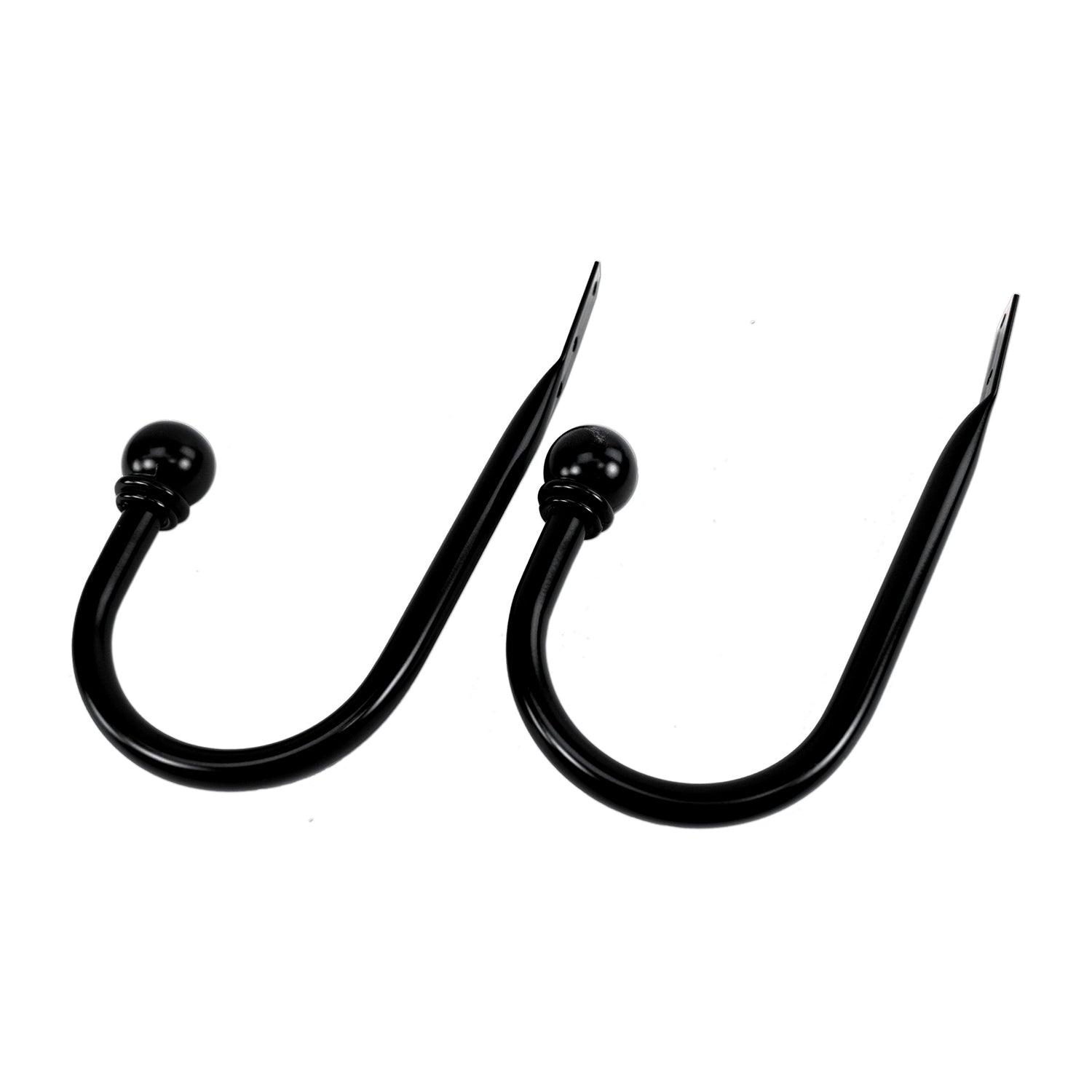 Versailles - Ensemble de 2 Embrasses Universelles pour Rideau, Noir - Simple Boutique