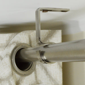 Versailles - Ensemble de 2 Supports pour Tringle à Rideau, Installation au Mur ou au Plafond, Blanc - Simple Boutique