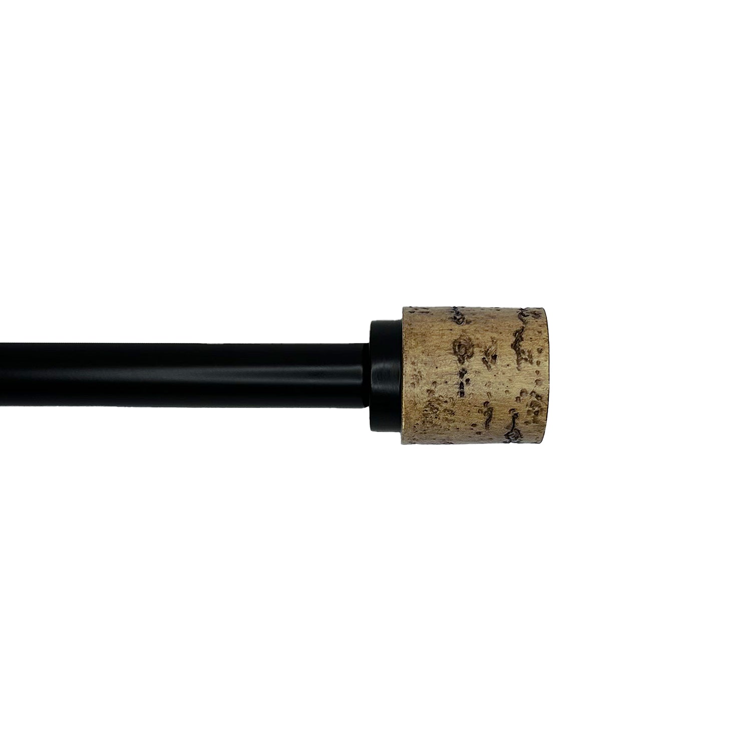 Versailles - Ensemble de Tringle à Rideau Esencial Cork, Longueur Ajustable, Noir (2 Grandeurs Disponibles) - Simple Boutique