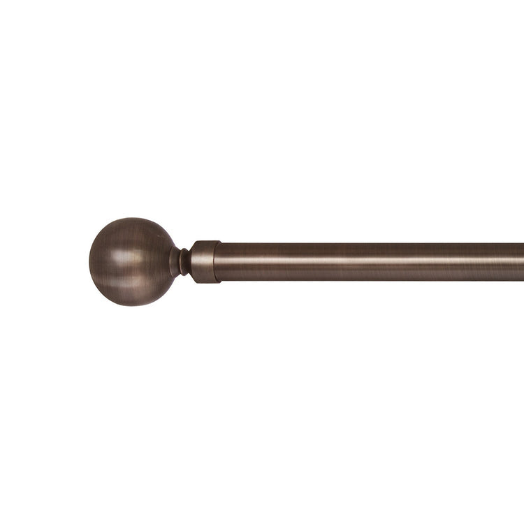 Versailles - Ensemble de Tringle à Rideau Lexington Ball, Longueur Ajustable, Bronze (3 Grandeurs Disponibles) - Simple Boutique