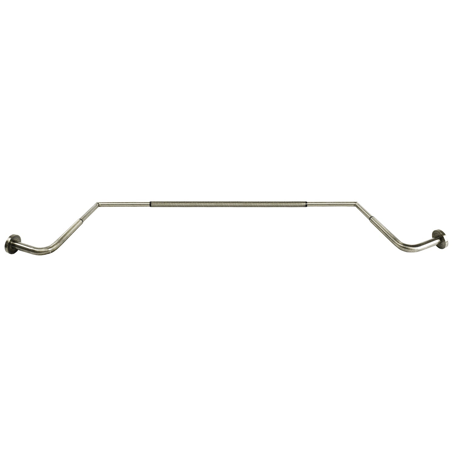Versailles - Ensemble de Tringle à Rideau pour Baie Vitrée Oriel, 43" à 78", Argenté - Simple Boutique