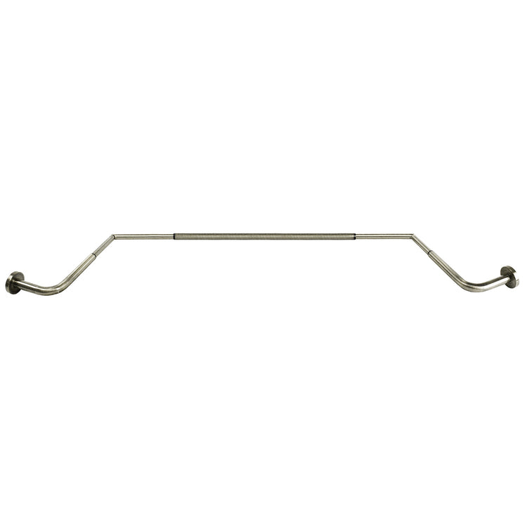 Versailles - Ensemble de Tringle à Rideau pour Baie Vitrée Oriel, 43" à 78", Argenté - Simple Boutique