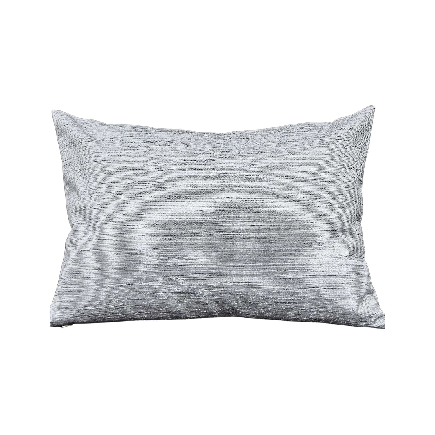Versailles - Housse de Coussin Caesar, 14" x 20", Lavable à la Machine, Gris Pâle - Simple Boutique