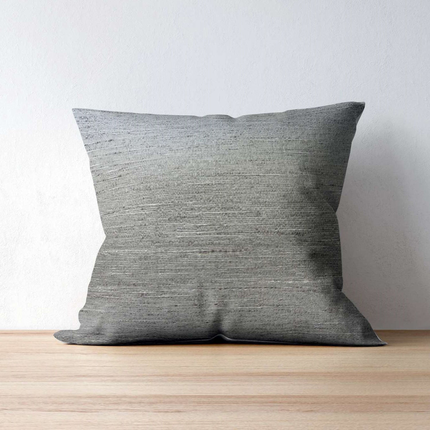 Versailles - Housse de Coussin Caesar, 20" x 20", Lavable à la Machine, Gris Foncé - Simple Boutique