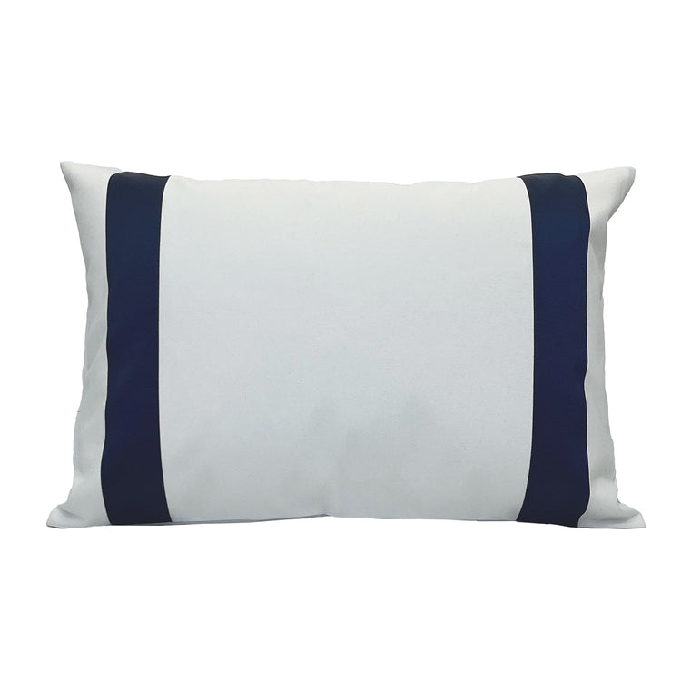 Versailles - Housse de Coussin Valentina, 14" x 20", Lavable à la Machine, Bleu - Simple Boutique