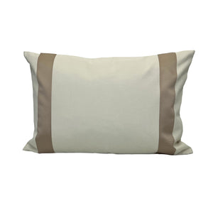 Versailles - Housse de Coussin Valentina, 14" x 20", Lavable à la Machine, Taupe - Simple Boutique