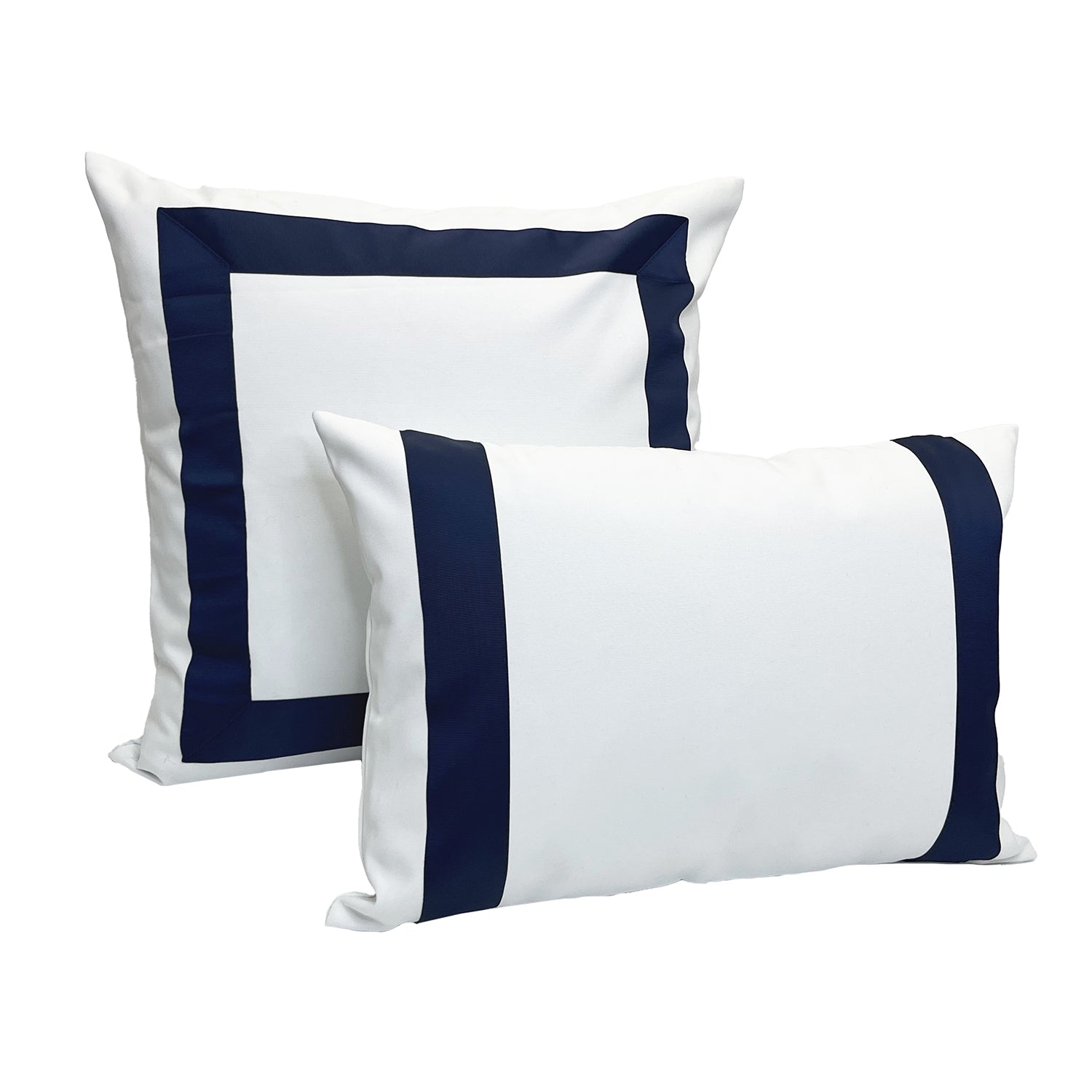 Versailles - Housse de Coussin Valentina, 20" x 20", Lavable à la Machine, Bleu - Simple Boutique