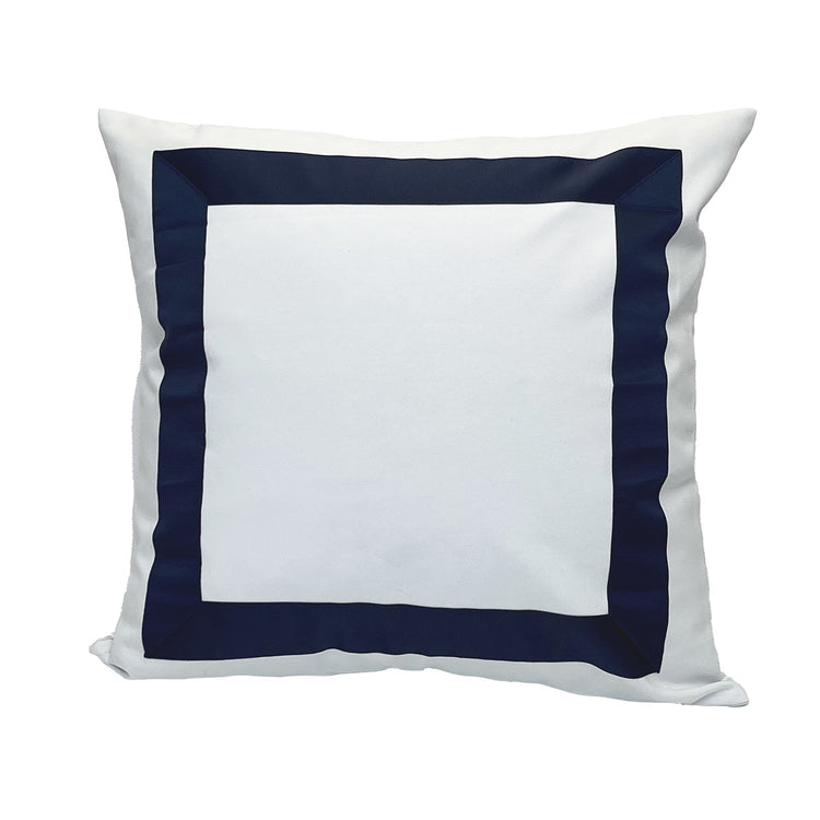 Versailles - Housse de Coussin Valentina, 20" x 20", Lavable à la Machine, Bleu - Simple Boutique