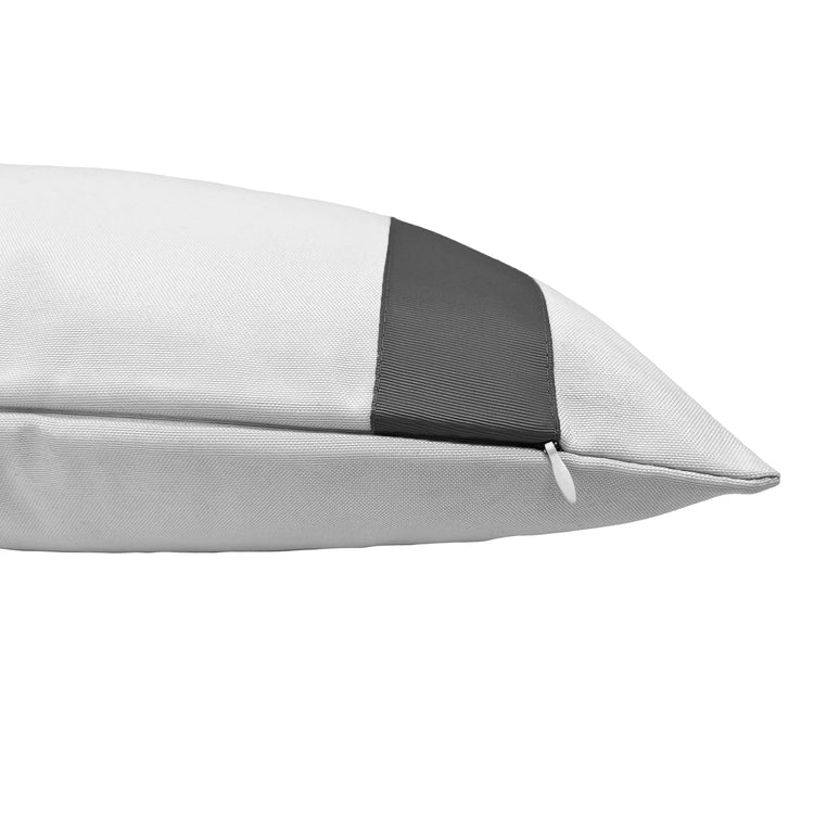 Versailles - Housse de Coussin Valentina, 20" x 20", Lavable à la Machine, Gris - Simple Boutique