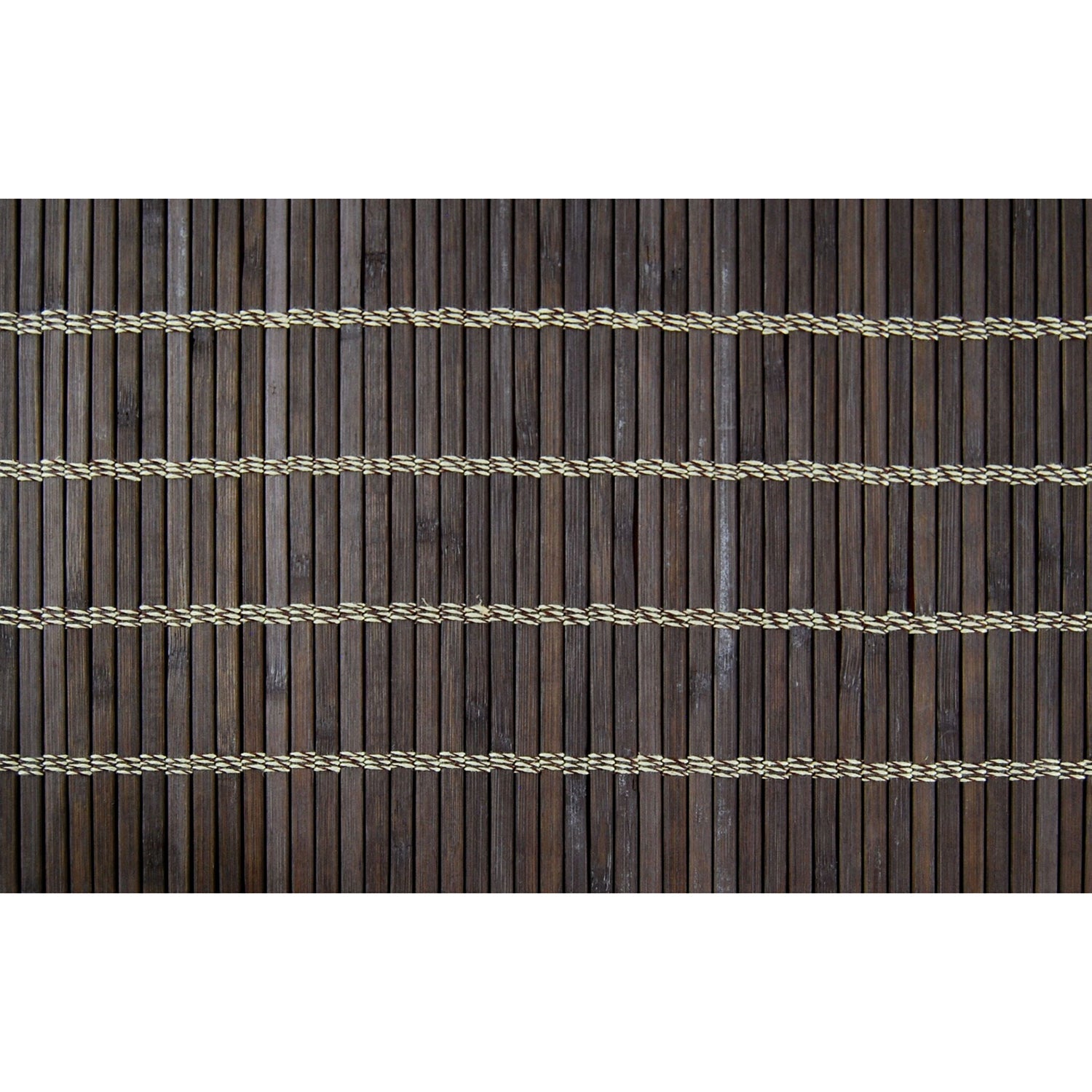 Versailles - Panneau de Rideau en Bambou Grommet Top, Oeillets en Laiton, 42" x 63", Noyer - Simple Boutique