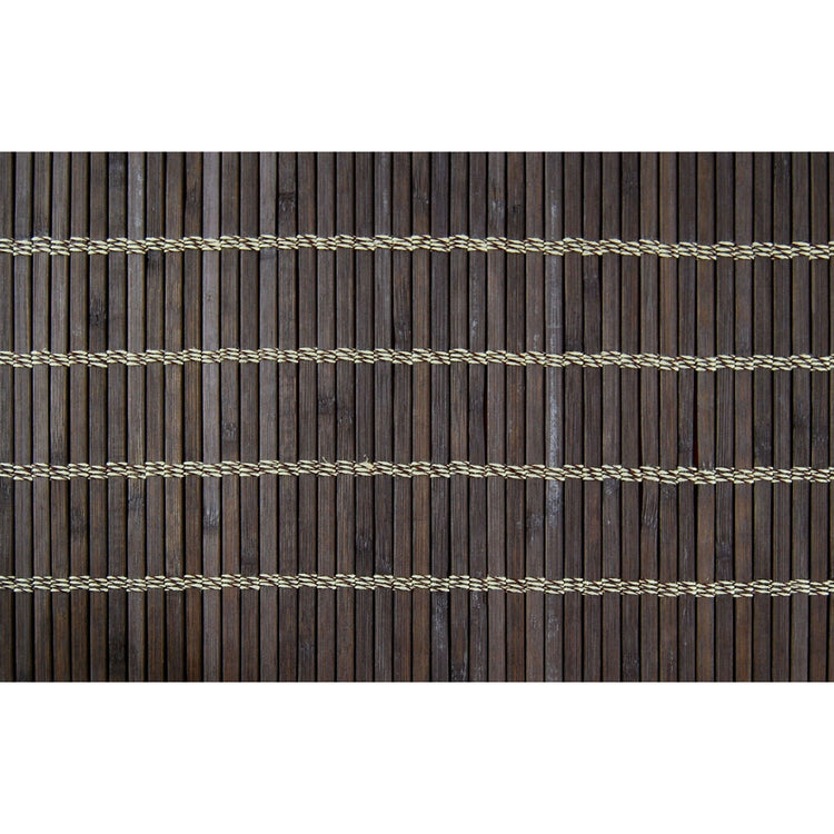 Versailles - Panneau de Rideau en Bambou Grommet Top, Oeillets en Laiton, 42" x 63", Noyer - Simple Boutique