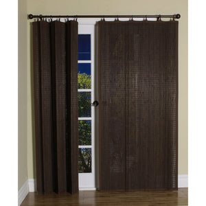 Versailles - Panneau de Rideau en Bambou Ring Top, Oeillets en Laiton, 40" x 84", Espresso - Simple Boutique