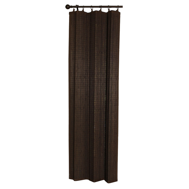 Versailles - Panneau de Rideau en Bambou Ring Top, Oeillets en Laiton, 40" x 84", Espresso - Simple Boutique