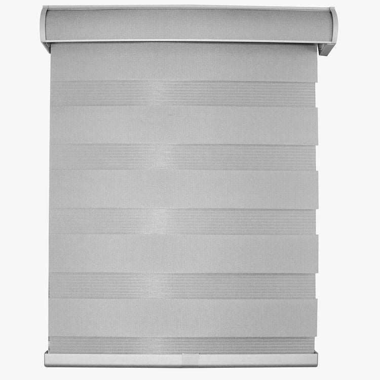 Versailles - Store à Rouleau à Toile Alternée Sans Cordon, Gris (Disponible en 9 Grandeurs) - Simple Boutique