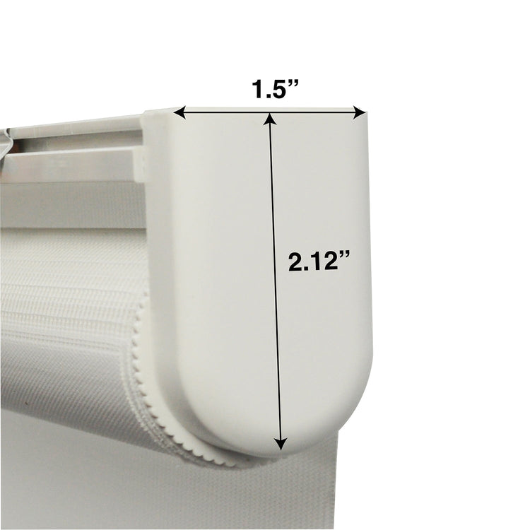 Versailles - Store de Fenêtre à Toile Alternée Sans Cordon Slimline, 24" x 72", Charbon - Simple Boutique