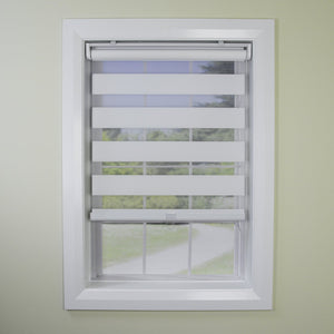 Versailles - Store de Fenêtre à Toile Alternée Sans Cordon Slimline, Blanc (Disponible en 5 Grandeurs) - Simple Boutique