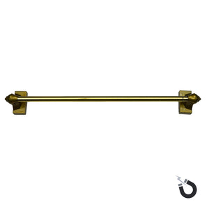 Versailles - Tringle à Rideau Magnétique, Longueur Ajustable de 15" à 28", Fixation Solide, Bronze - Simple Boutique